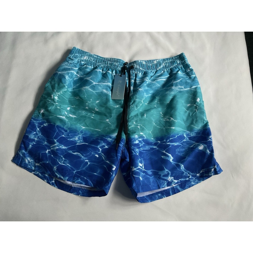 Cozople Mens Compression Liner Swim Short  Briet Lined Quick Dry Size XL